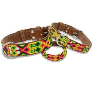 Collier mexicain jaune fluo